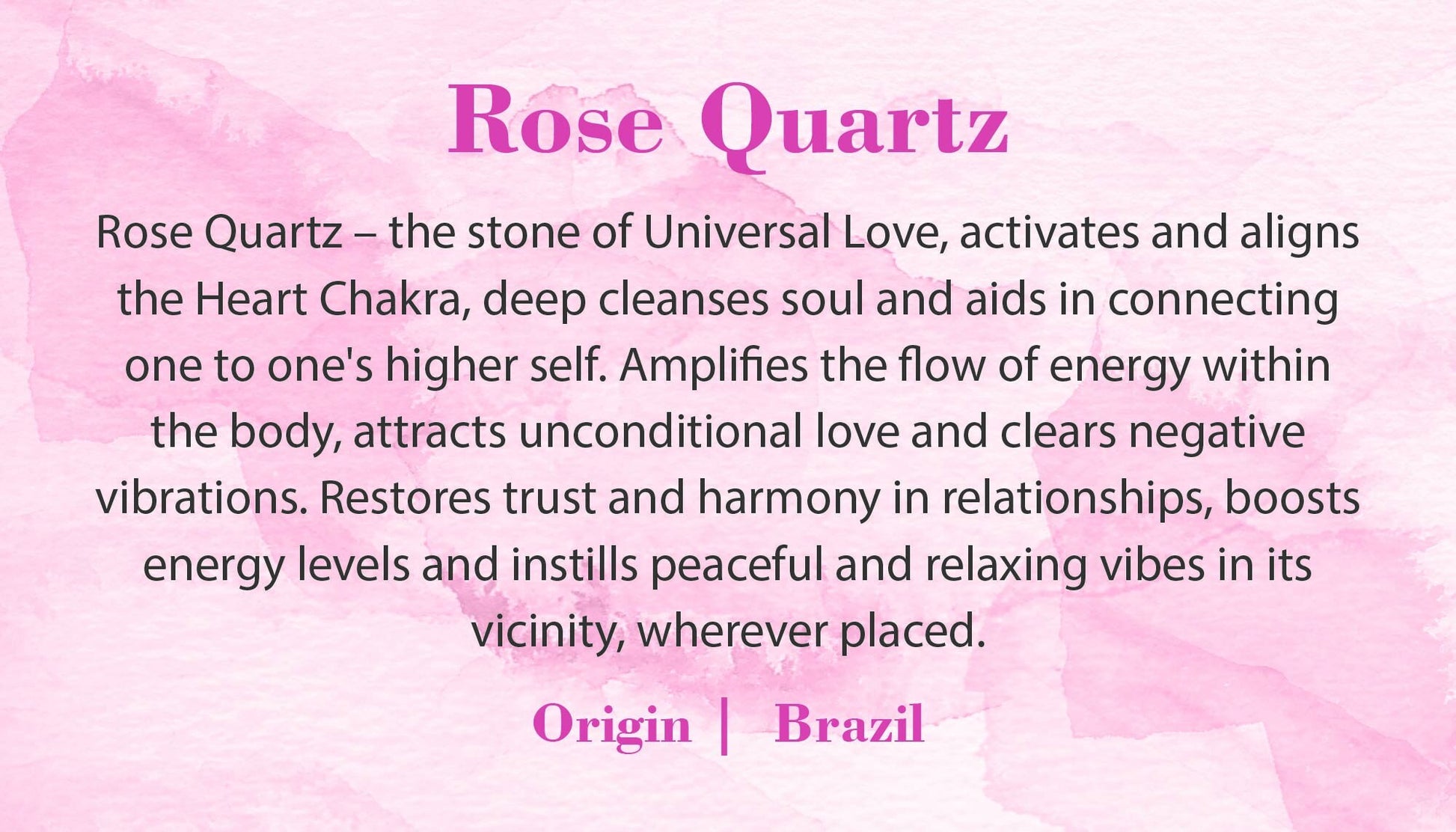 Rose Quartz Heart | Gift for Her | Heart Chakra | For Love & Devotion