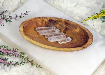 Double Terminated Quartz, Healing Crystal, Natural Clear Quartz Crystal for Meditation - SET OF ONE