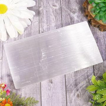 XL Selenite Slab, Natural Moroccan Hand made Plate for Charging, Crystal Cleansing