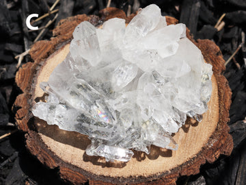 Clear Quartz Cluster Specimen, Natural Crystal Formation, Ethically Sourced, 7-2 inches long