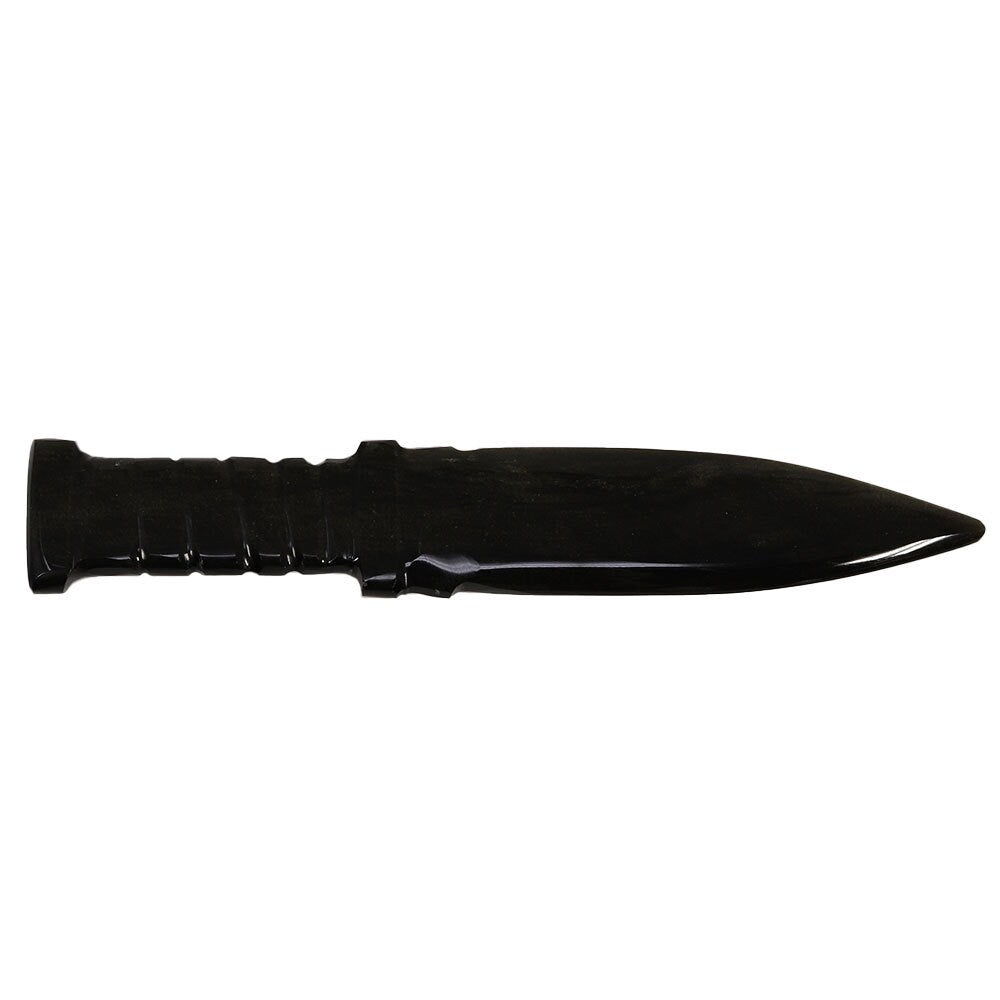 Golden Sheen Obsidian Knife with Spiral Handle | Golden Sheen Obsidian Dagger