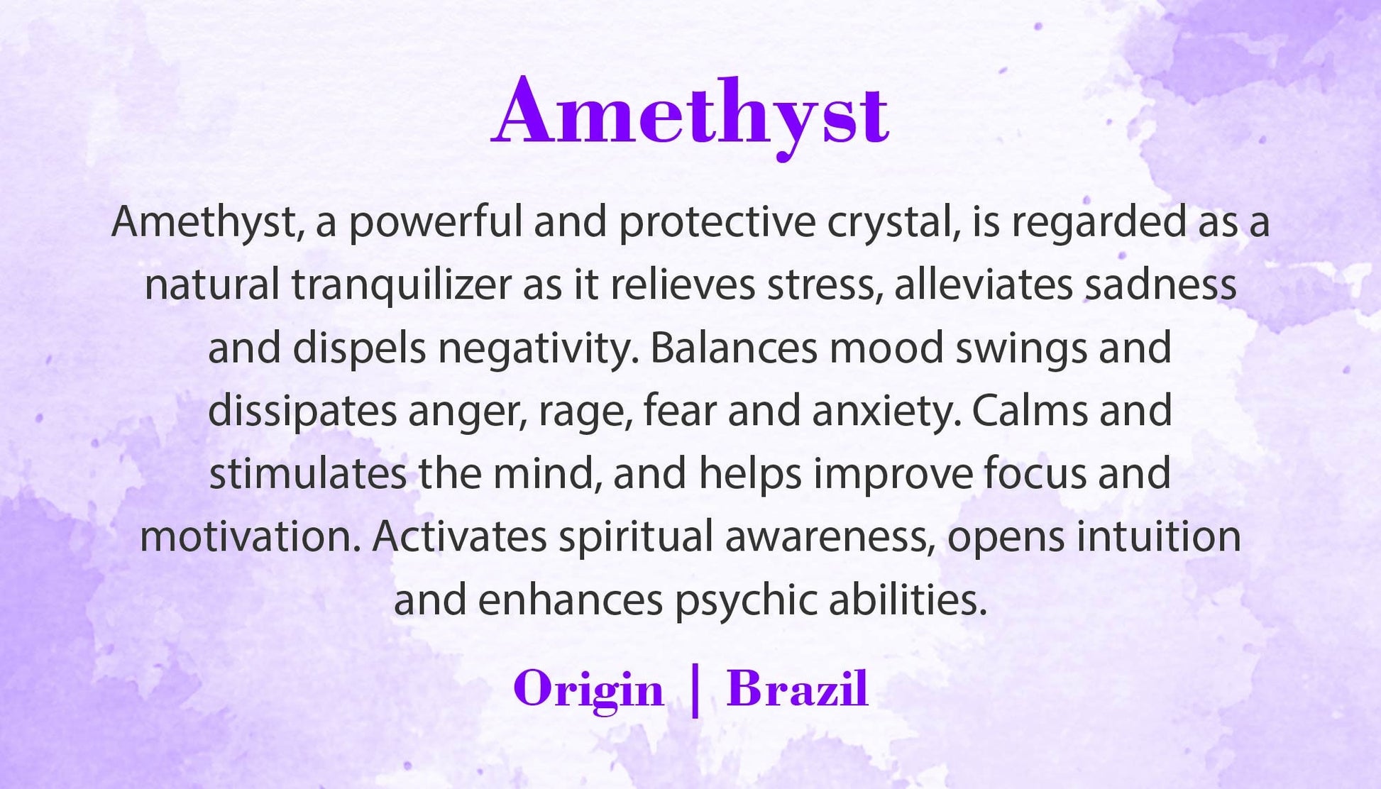 Genuine Amethyst Bracelet, Crystal for Anxiety, Unlocking Psychic Abilities