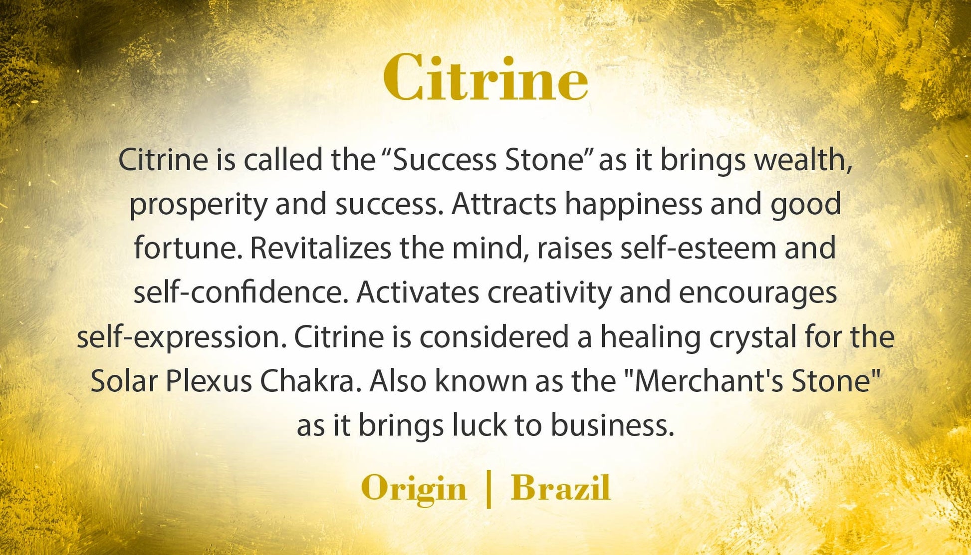 Citrine Generator for Abundance & Prosperity, High Quality Heat Treated Citrine