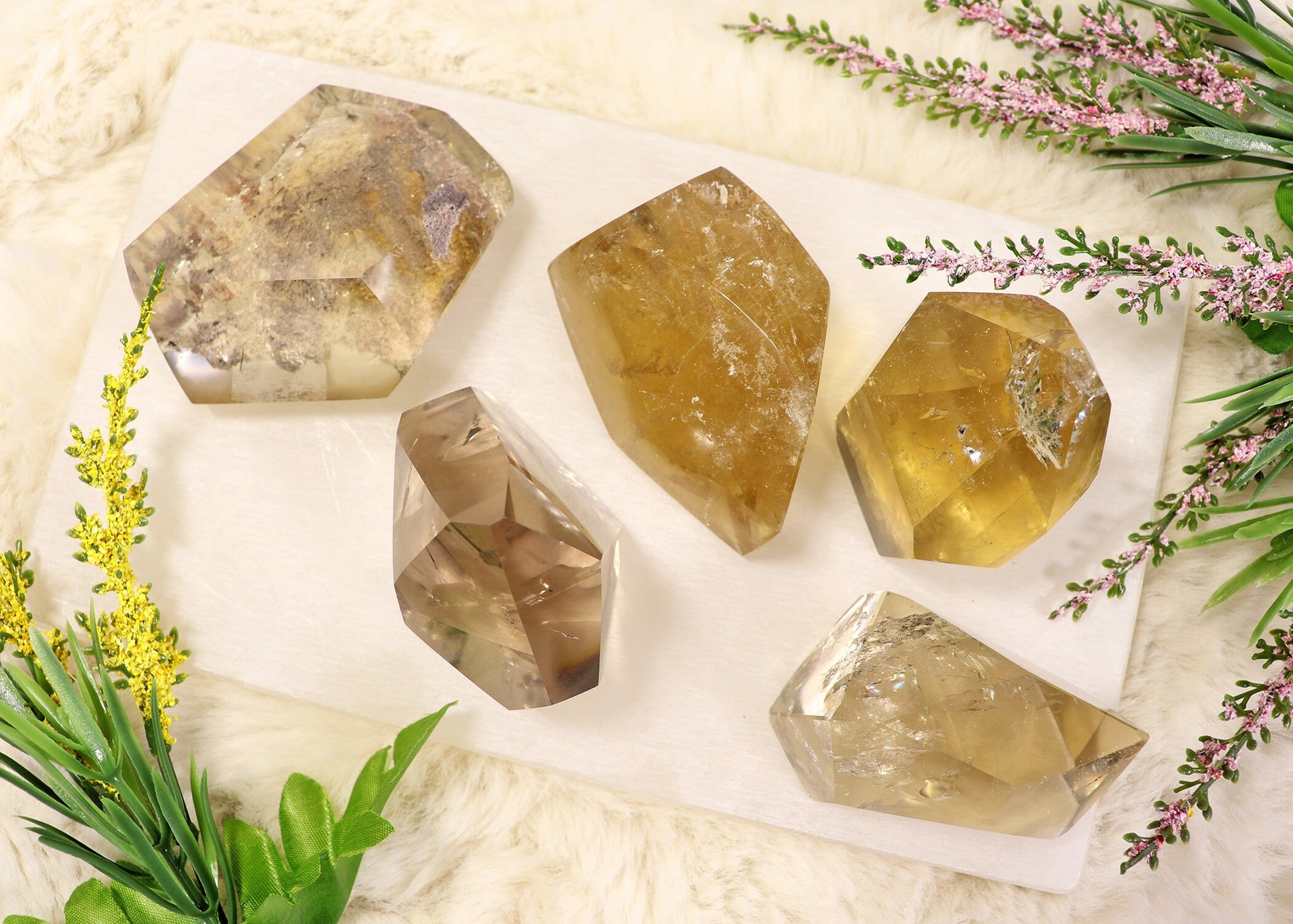 Natural Citrine Freeform from Brazil, 100% Natural Genuine Citrine for Real Crystal Collectors
