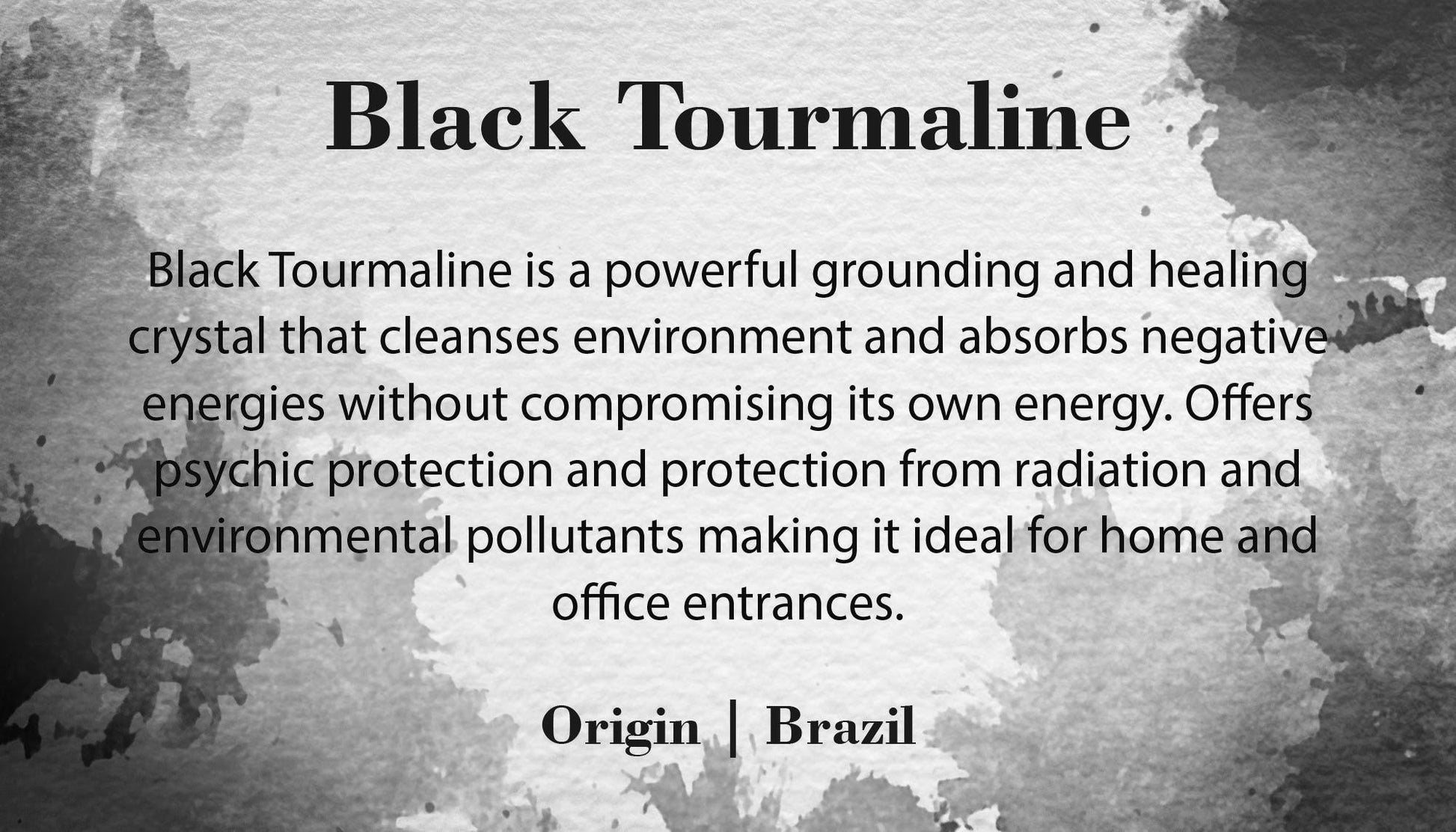 Grade A Genuine Black Tourmaline, Gemstone Jewelry, Protection & Grounding Crystal