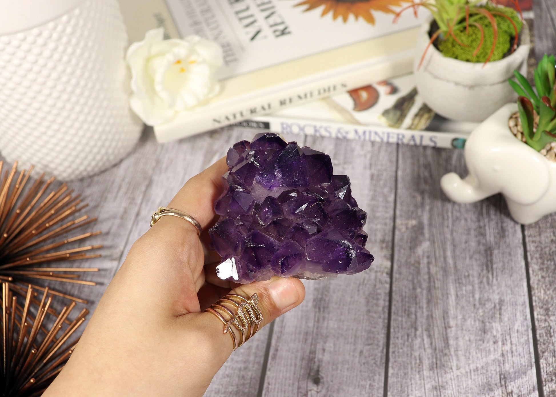 Amethyst Rose like Natural Formations, Uruguay Amethyst Rosettes