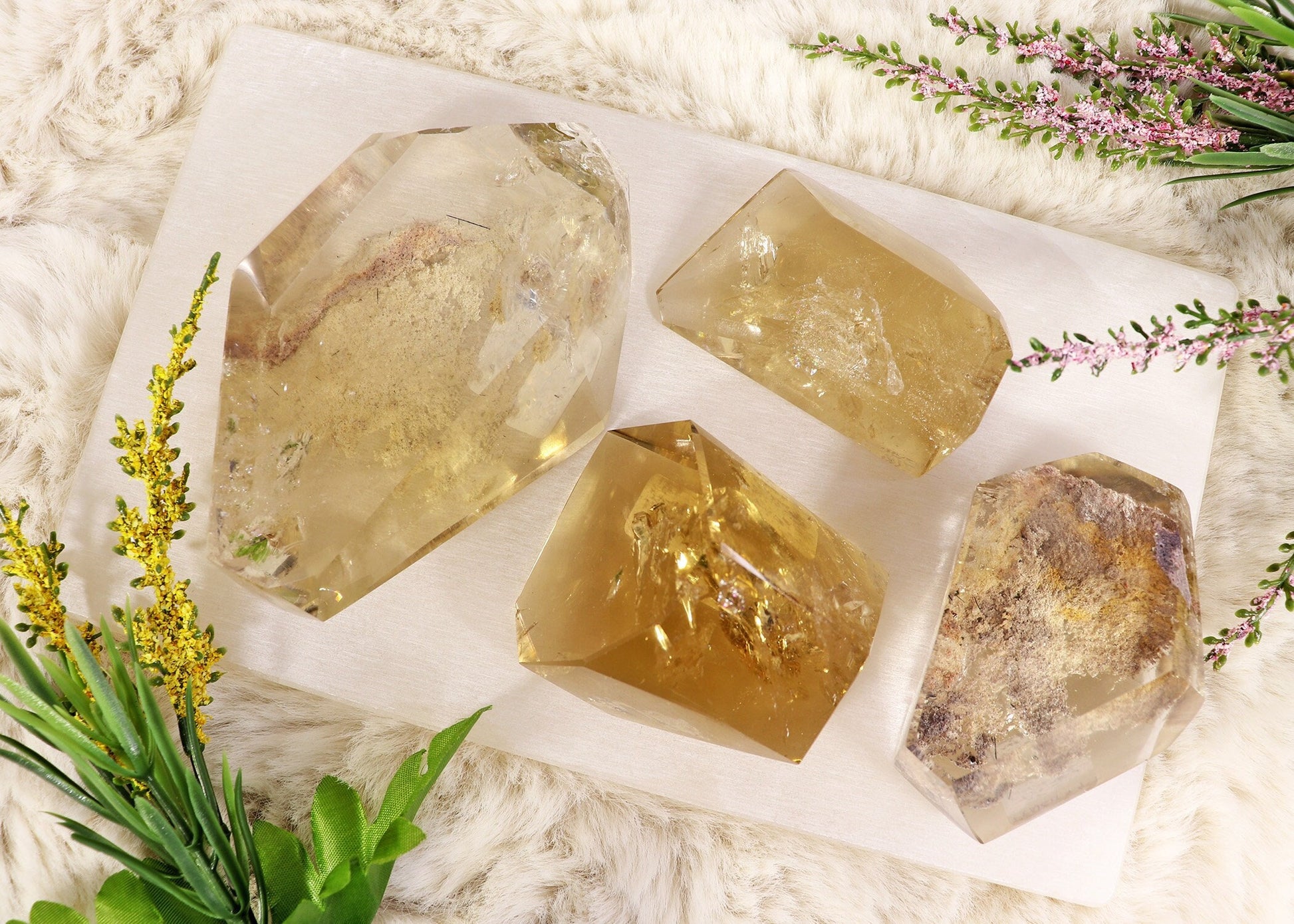 Natural Citrine Freeform from Brazil, 100% Natural Genuine Citrine for Real Crystal Collectors