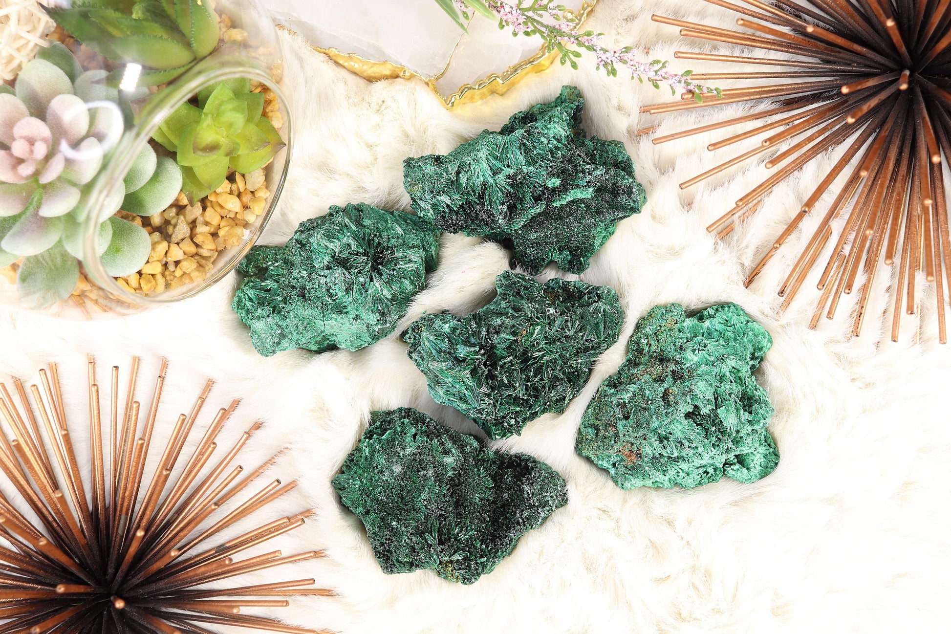 Stunning 100% Natural Fibrous Malachite, Heart Chakra