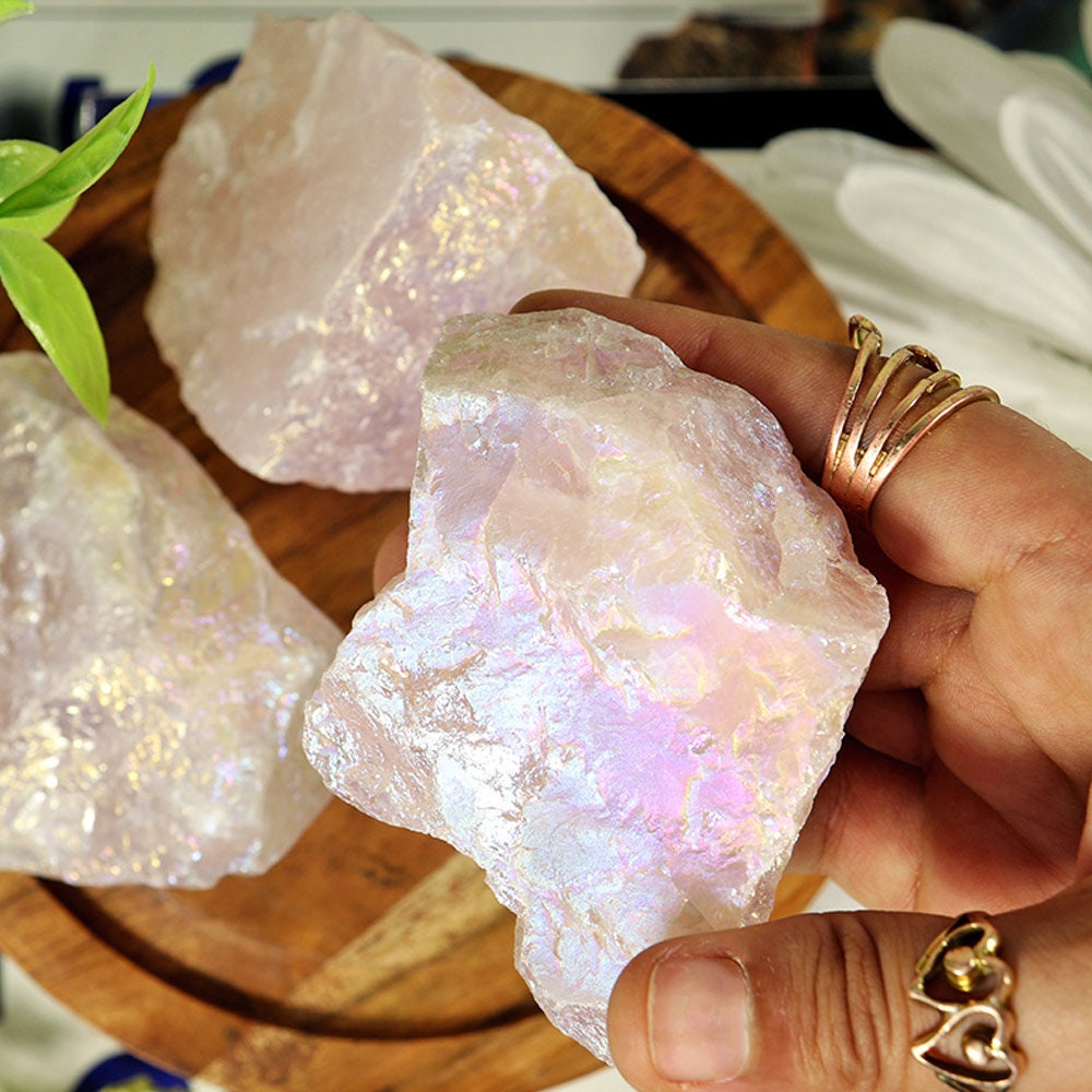 Aura Rose Quartz Specimen | Aura Rose Quartz