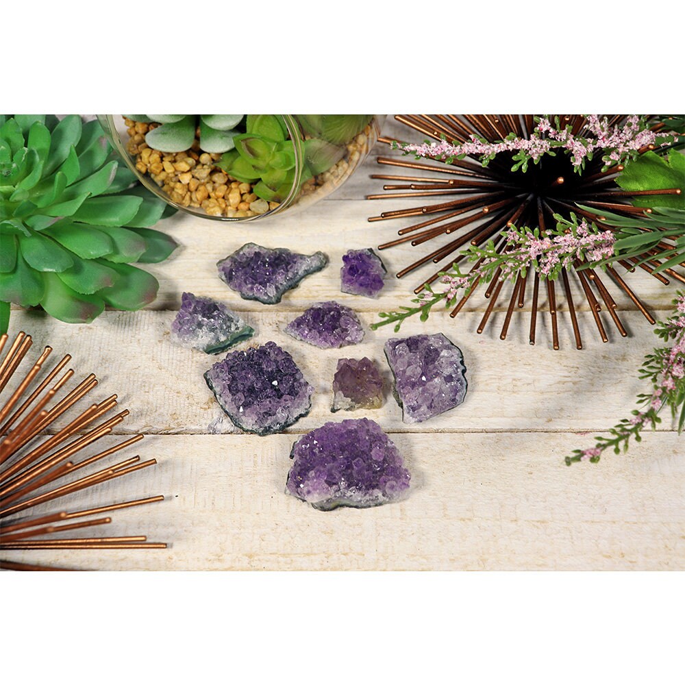 Amethyst Mini Clusters Flat