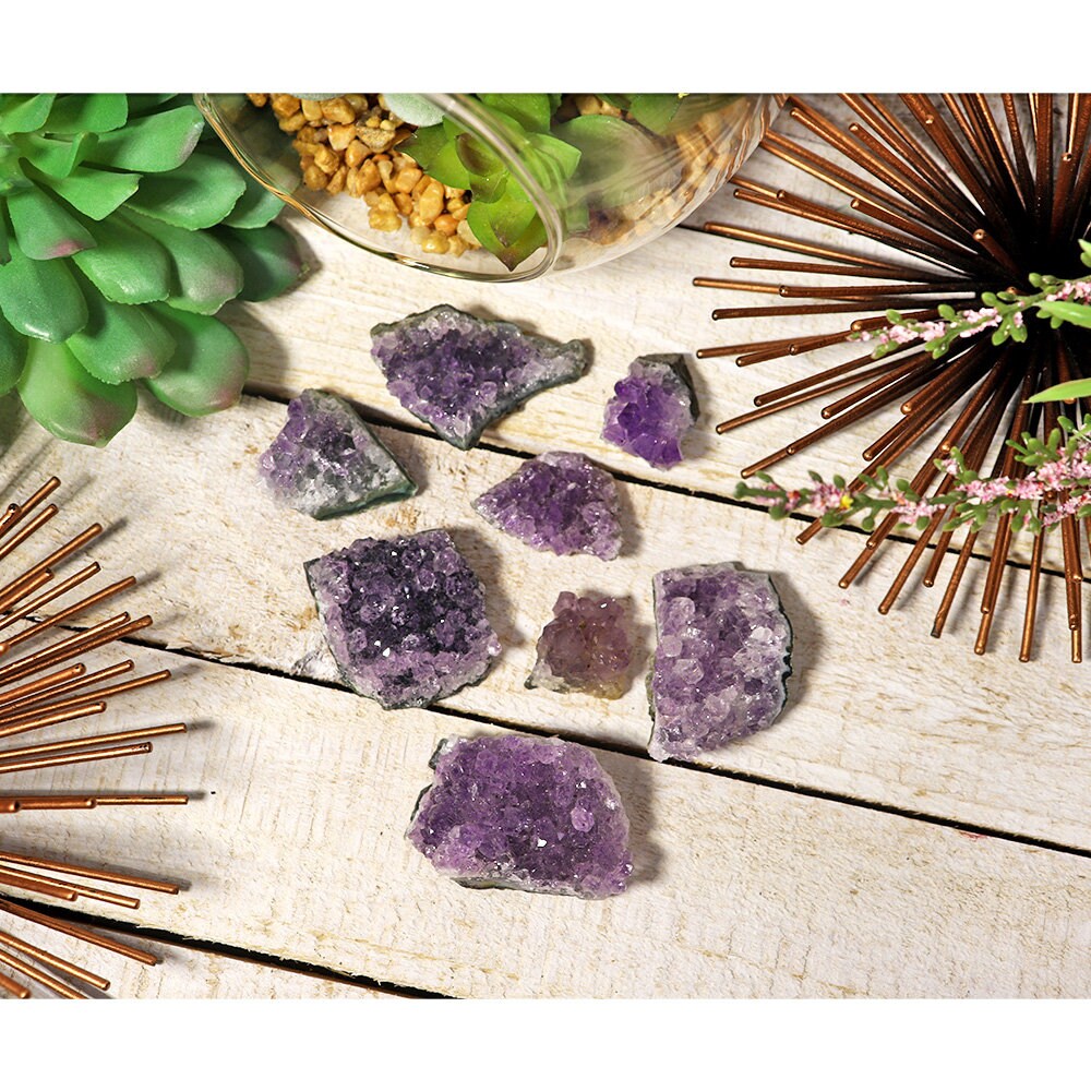 Amethyst Mini Clusters Flat