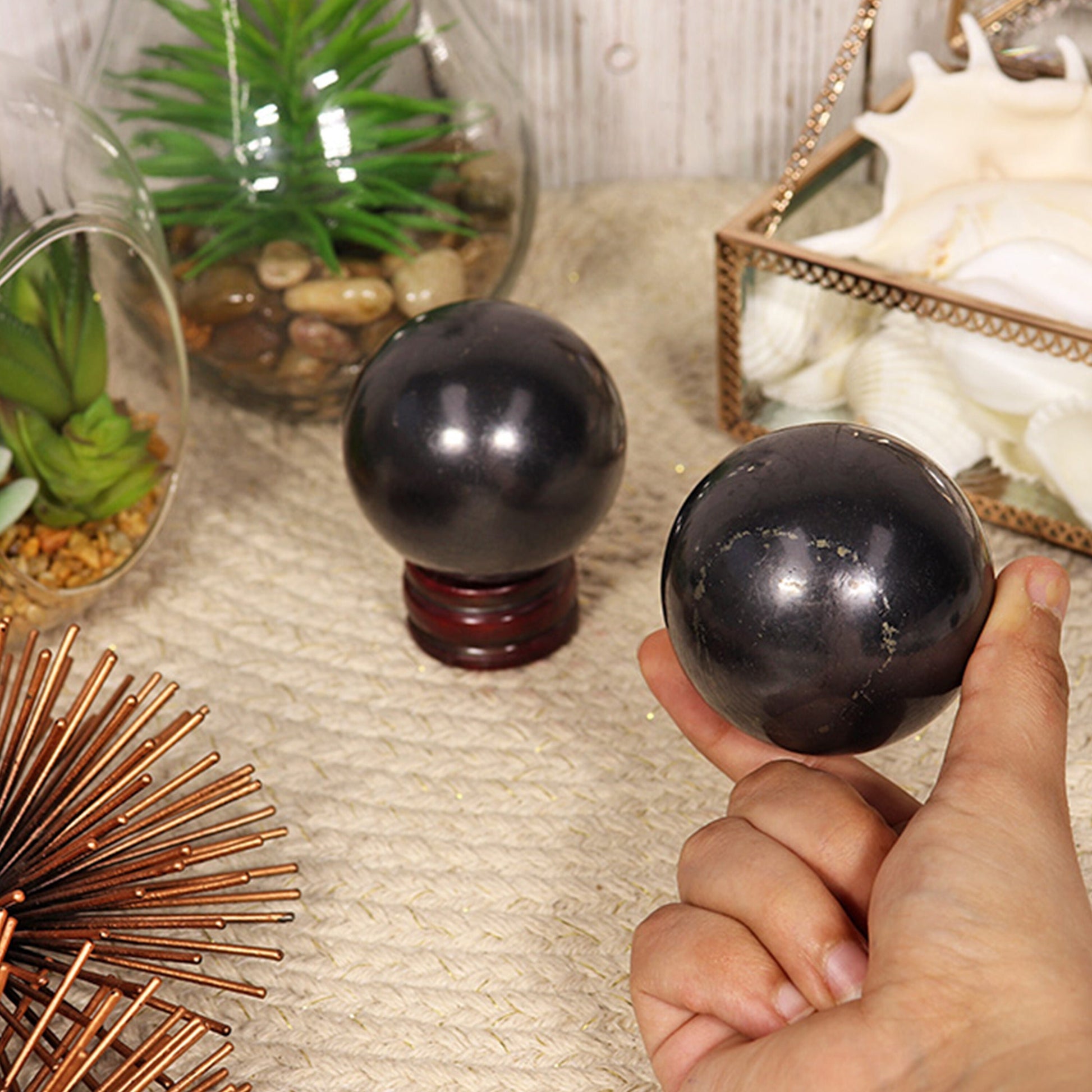 Shungite Sphere, Ball 60 MM