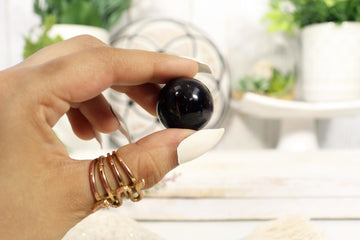 Shiny Natural Garnet Sphere