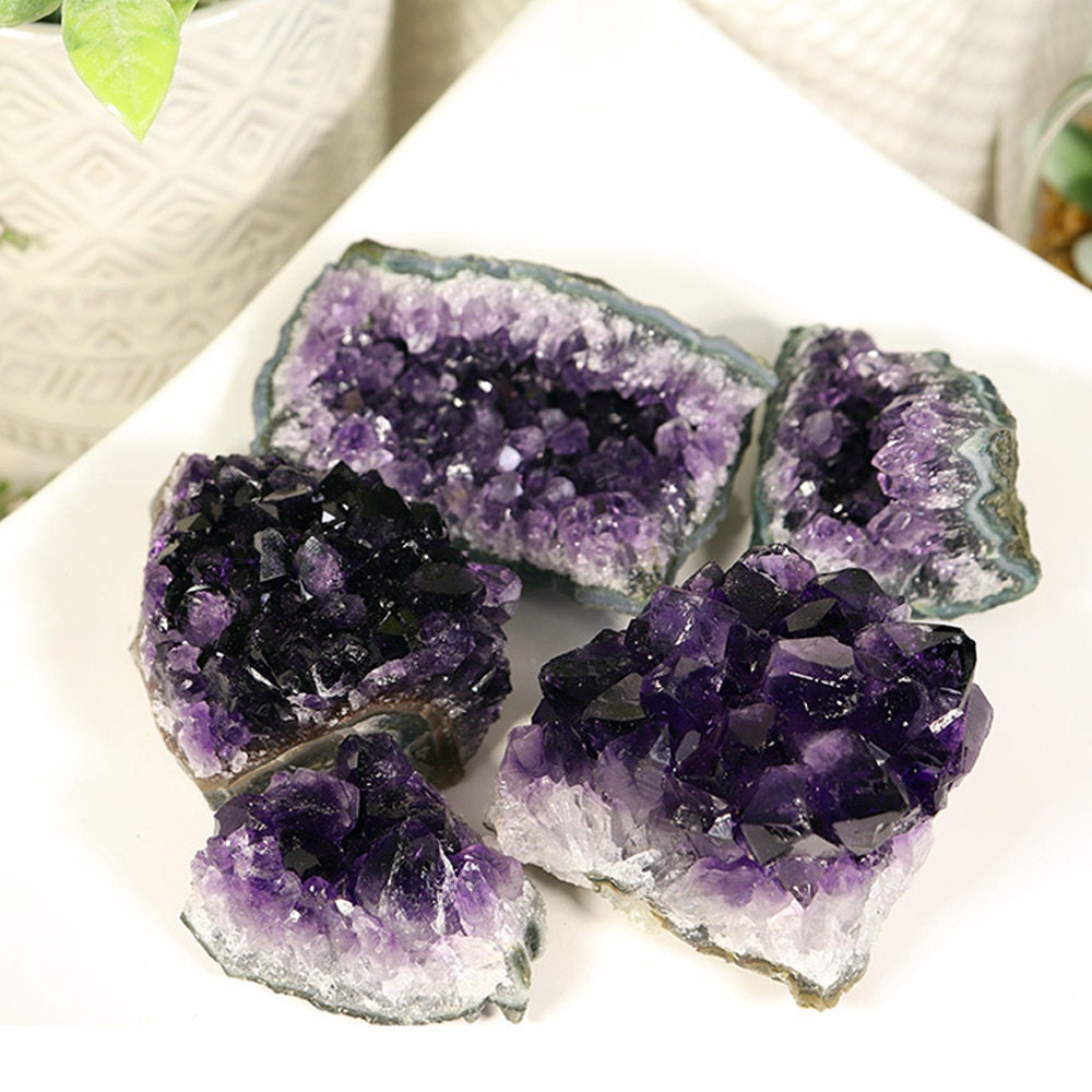 Wholesale Lot 1 lb of Natural Amethyst Clusters of AA Quality