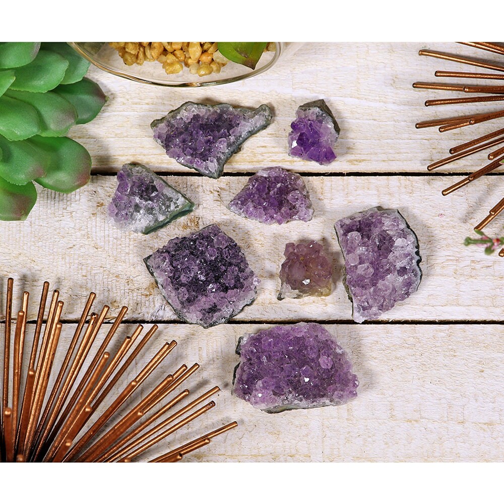 Amethyst Mini Clusters Flat