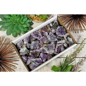 Amethyst Mini Clusters Flat