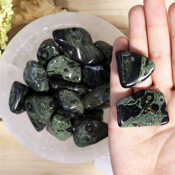 Wholesale Lot of Kambaba Jasper Tumbled Stones, Crocodile Jasper Natural Polished Gemstone, Jewelry, DIY, Ethically Sourced