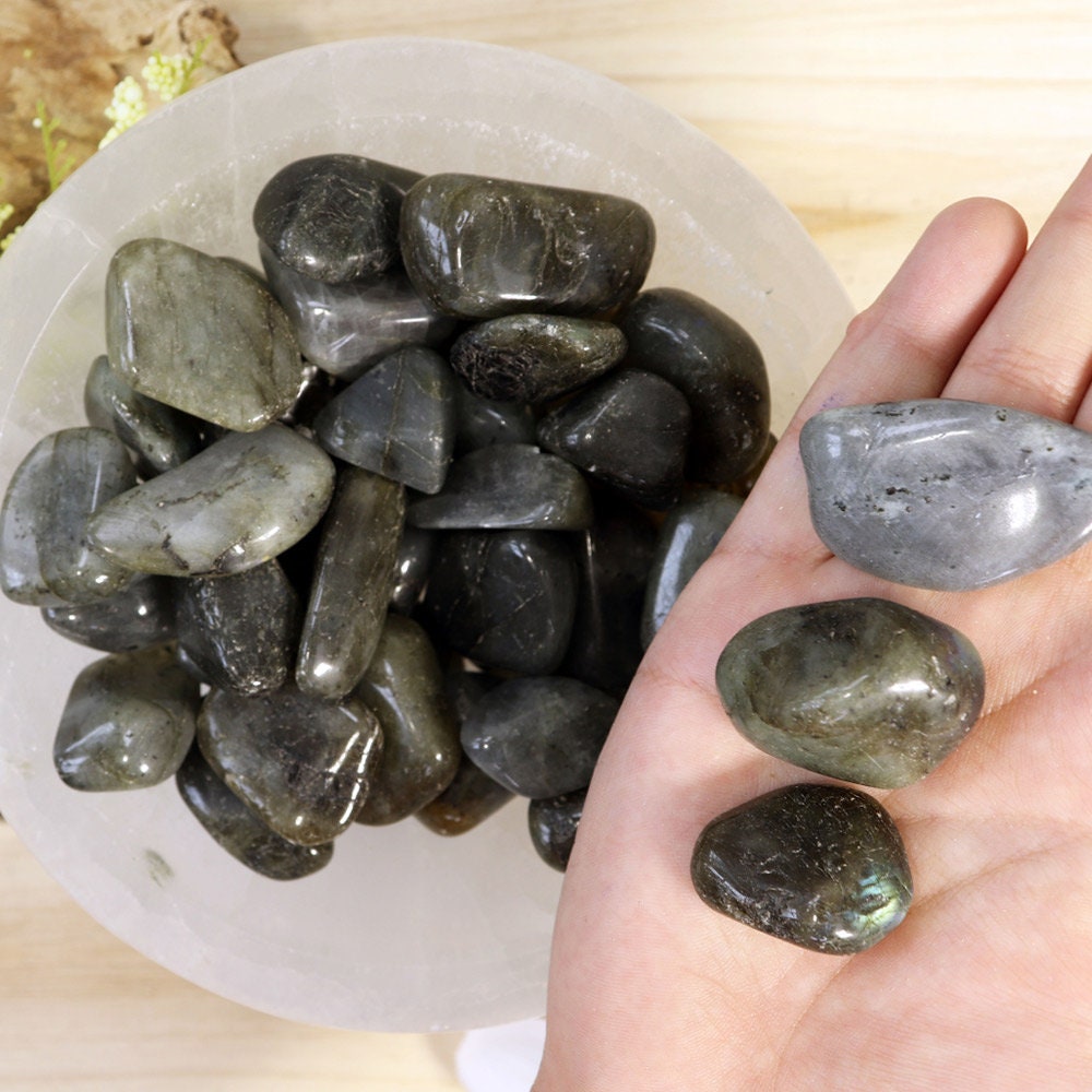 Wholesale Lot of Labradorite Tumble Stones, Natural Polished Gemstone, Jewelry, DIY, Ethically Sourced