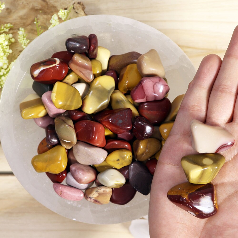 Wholesale Lot of Mookaite Tumbled Tumble Stones, Natural Polished Gemstone, Jewelry, DIY, Ethically Sourced