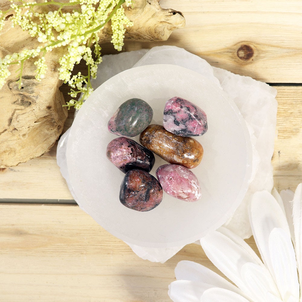 Pink Cobaltian Calcite Tumble Stones, Natural Polished Gemstone, Jewelry, DIY, Ethically Sourced