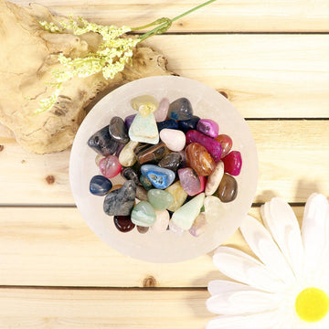 Natural Premium Assorted Tumbled Stones, Bulk Wholesale, Chakra, Mediation, Healing Crystals - Medium Size Crystal Mix