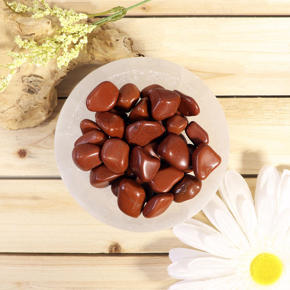 Wholesale Lot of Red Jasper Tumble Stones, Natural Polished Gemstone, Jewelry, DIY, Ethically Sourced