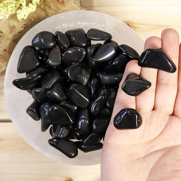 Wholesale Lot of Rainbow Obsidian Tumble Stones, Natural Polished Gemstone, Jewelry, DIY, Ethically Sourced