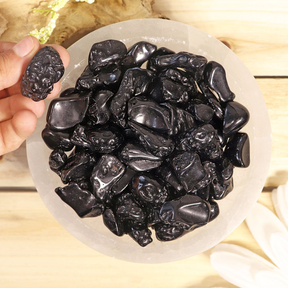 Tektite Tumble Stones, Natural Polished Gemstone, Jewelry, DIY, Ethically Sourced