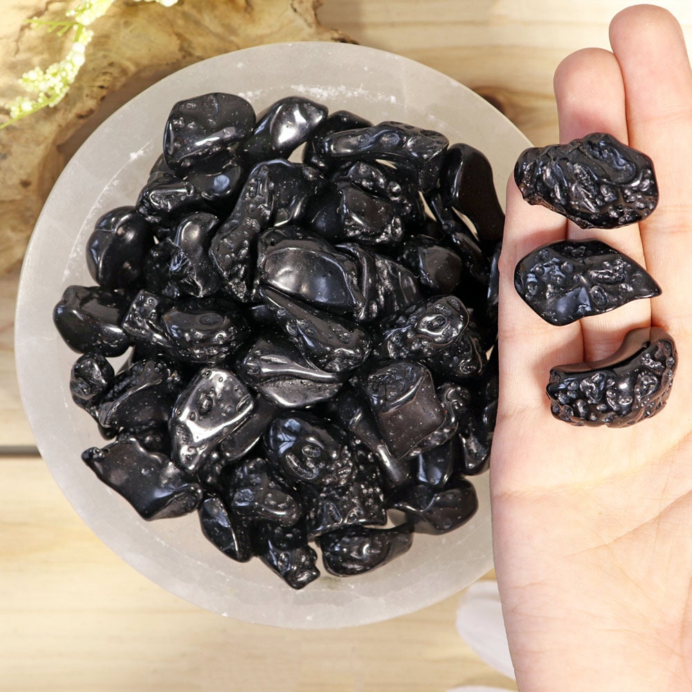 Tektite Tumble Stones, Natural Polished Gemstone, Jewelry, DIY, Ethically Sourced