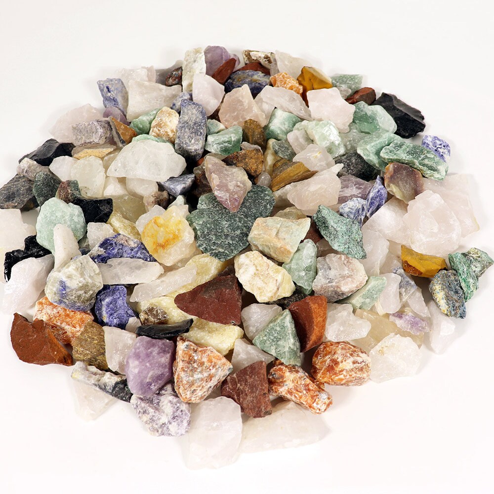 Crystal Confetti Mix, Wholesale Lot 1 KG, Grounding Protection & Healing, Beginner Crystals, Natural Brazilian Raw Crystals, Garden Stones