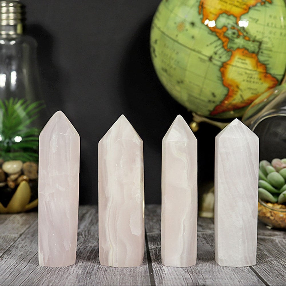 Pink Calcite Towers - Mangano Calcite Towers