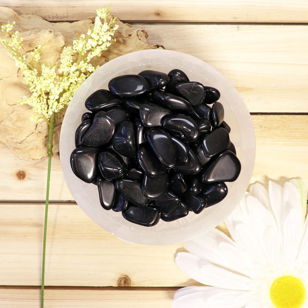 Wholesale Lot of Black Onyx Tumbled Stones, Natural Polished Gemstone, Jewelry, DIY, Ethically Sourced