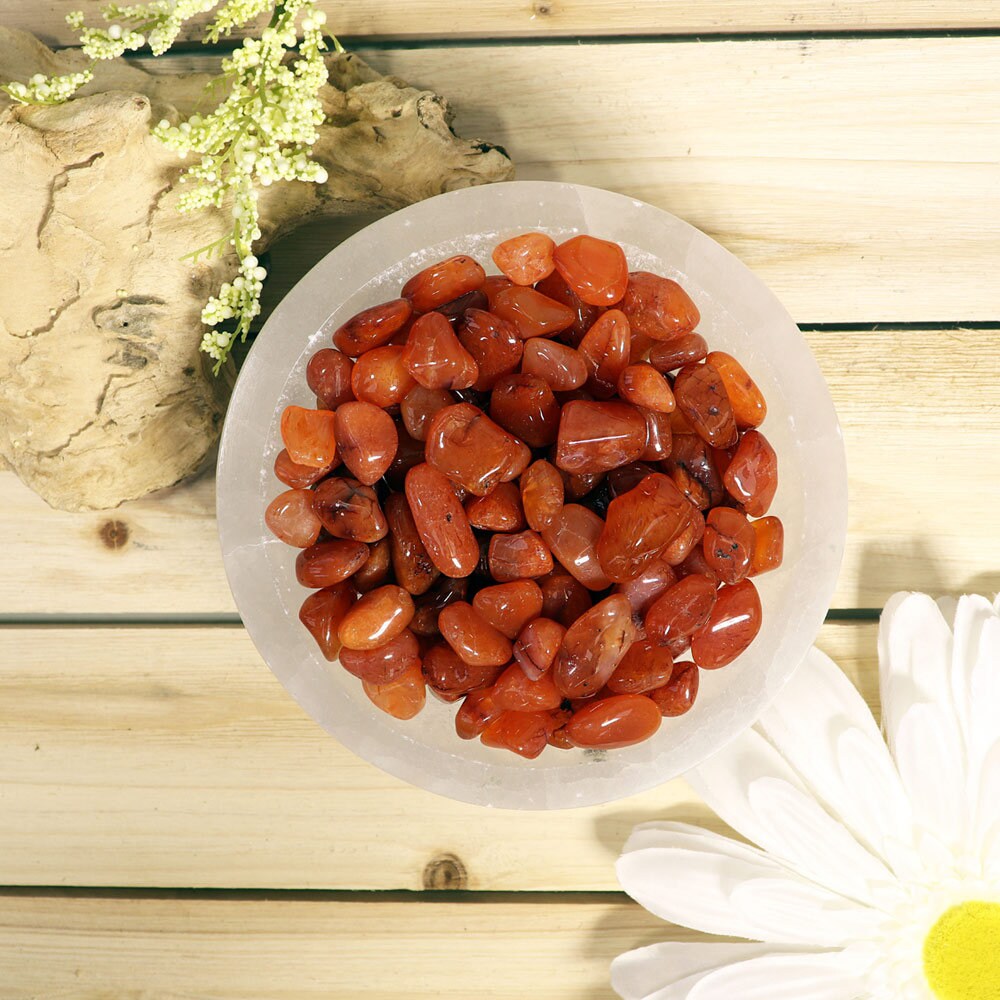 Wholesale Lot of Carnelian Tumbled Stones, Natural Polished Gemstone, Jewelry, DIY, Ethically Sourced