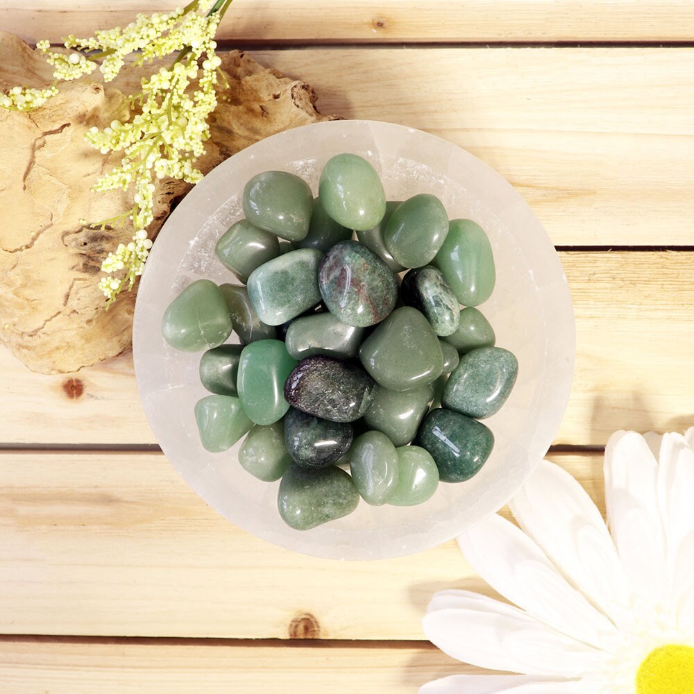 Wholesale Lot of Green Quartz Tumble Stones, Natural Polished Gemstone, Jewelry, DIY, Ethically Sourced