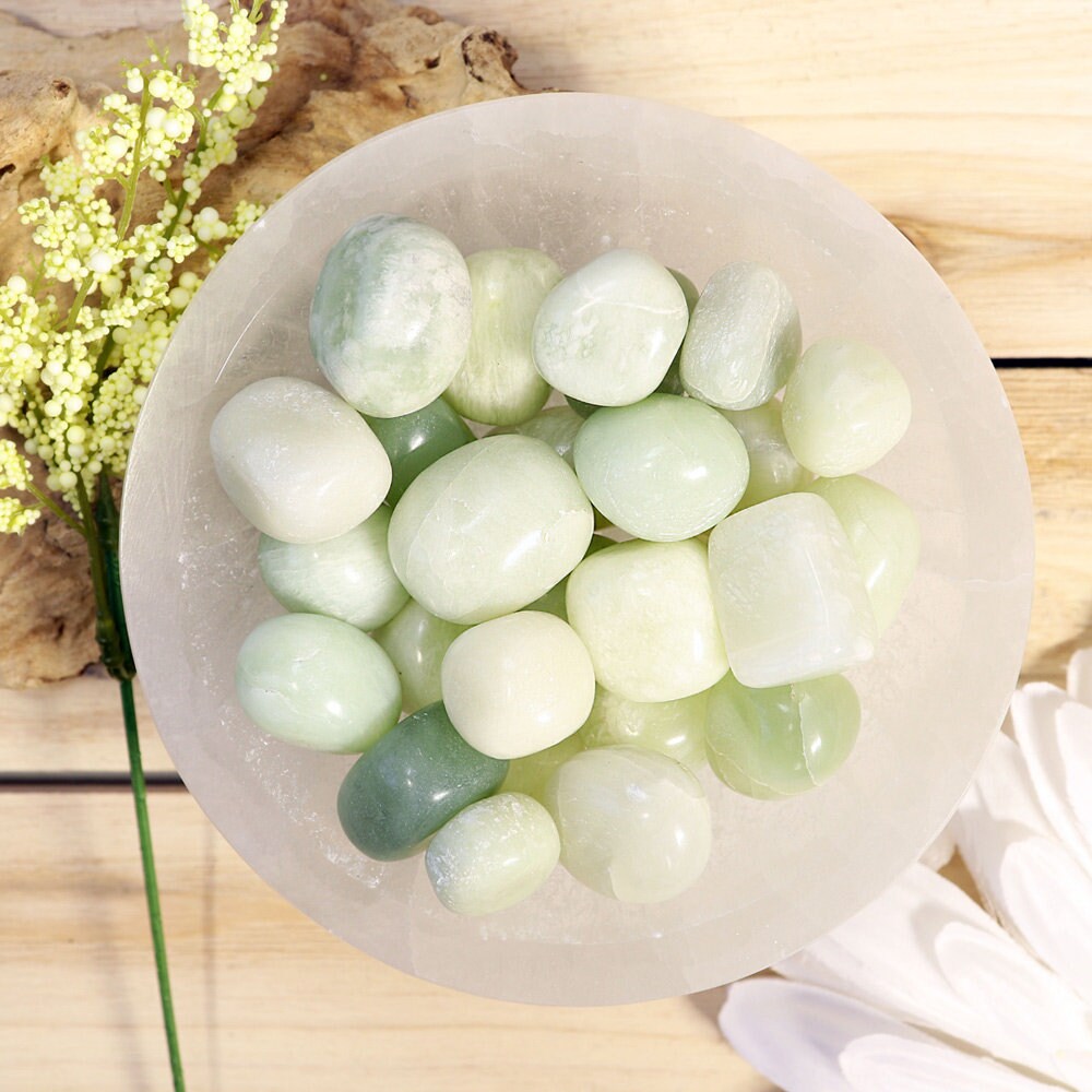 New Jade Tumbled Stones | New Jade Crystal