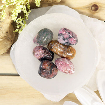 Pink Cobaltian Calcite Tumble Stones, Natural Polished Gemstone, Jewelry, DIY, Ethically Sourced