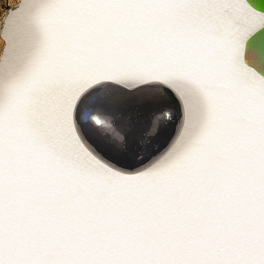 Shungite Crystal Heart for Valentine's Day, Gift for Mind Body and Soul