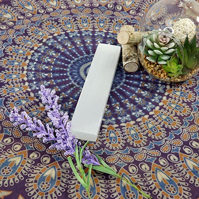 Selenite Charging Plate, Stick, Bar, Rectangle, Selenite Charging & Cleansing, Crown Chakra