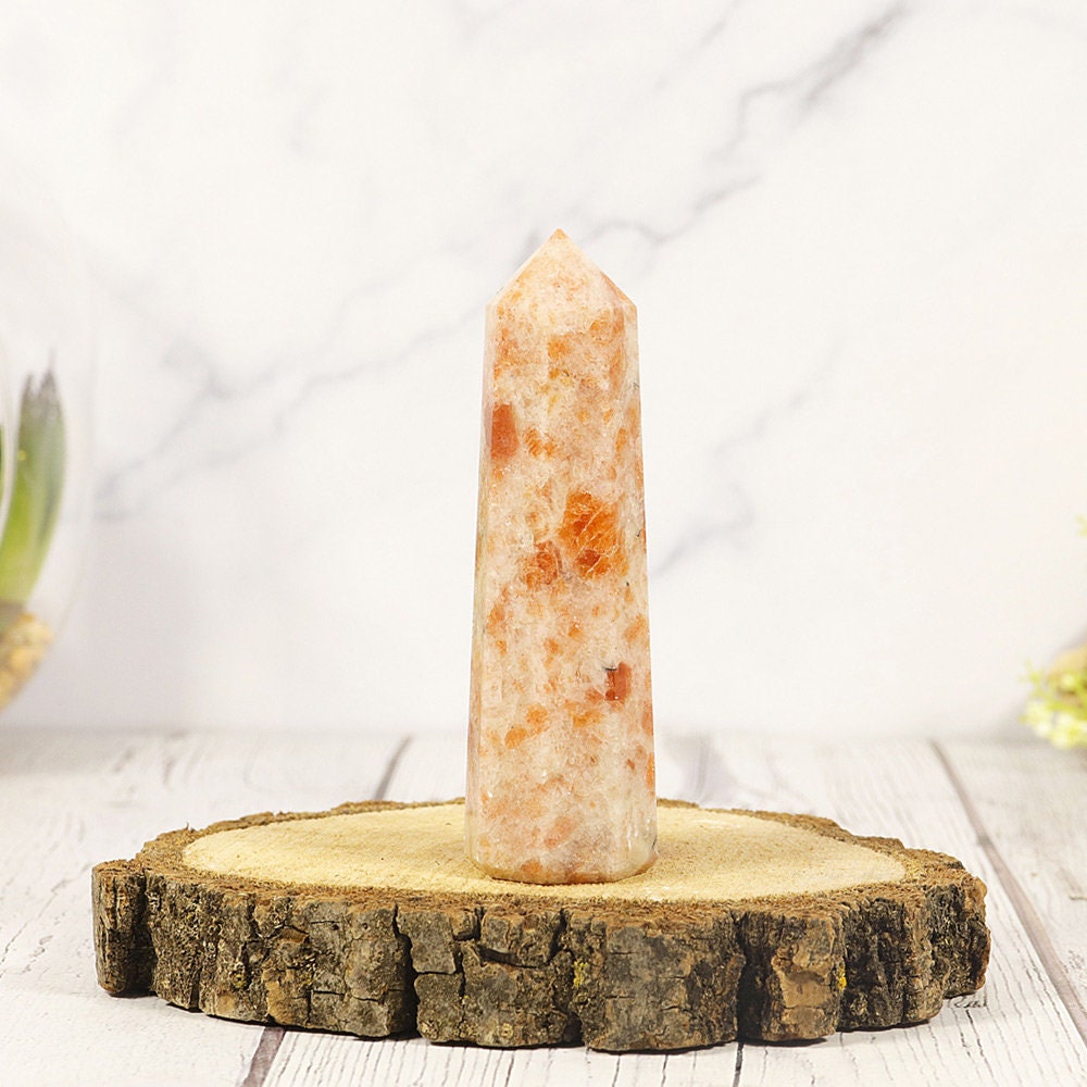 Sunstone Tower| Sunstone Gemstone | Crystal Décor Tower