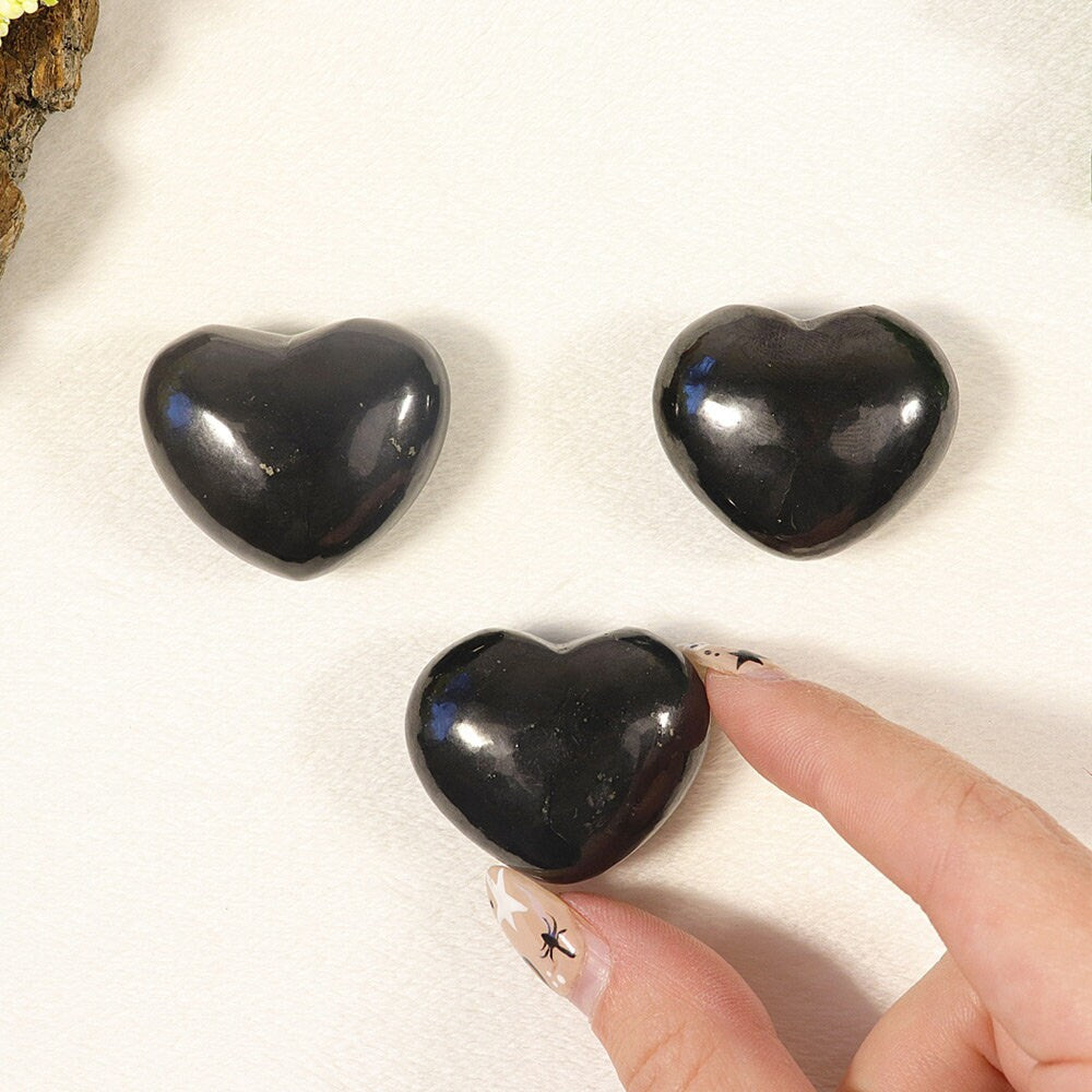 Shungite Crystal Heart for Valentine's Day, Gift for Mind Body and Soul