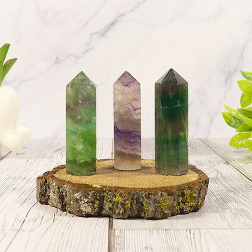 Fluorite Point | Alluring Colorful Crystal | Decor Piece for your Desk