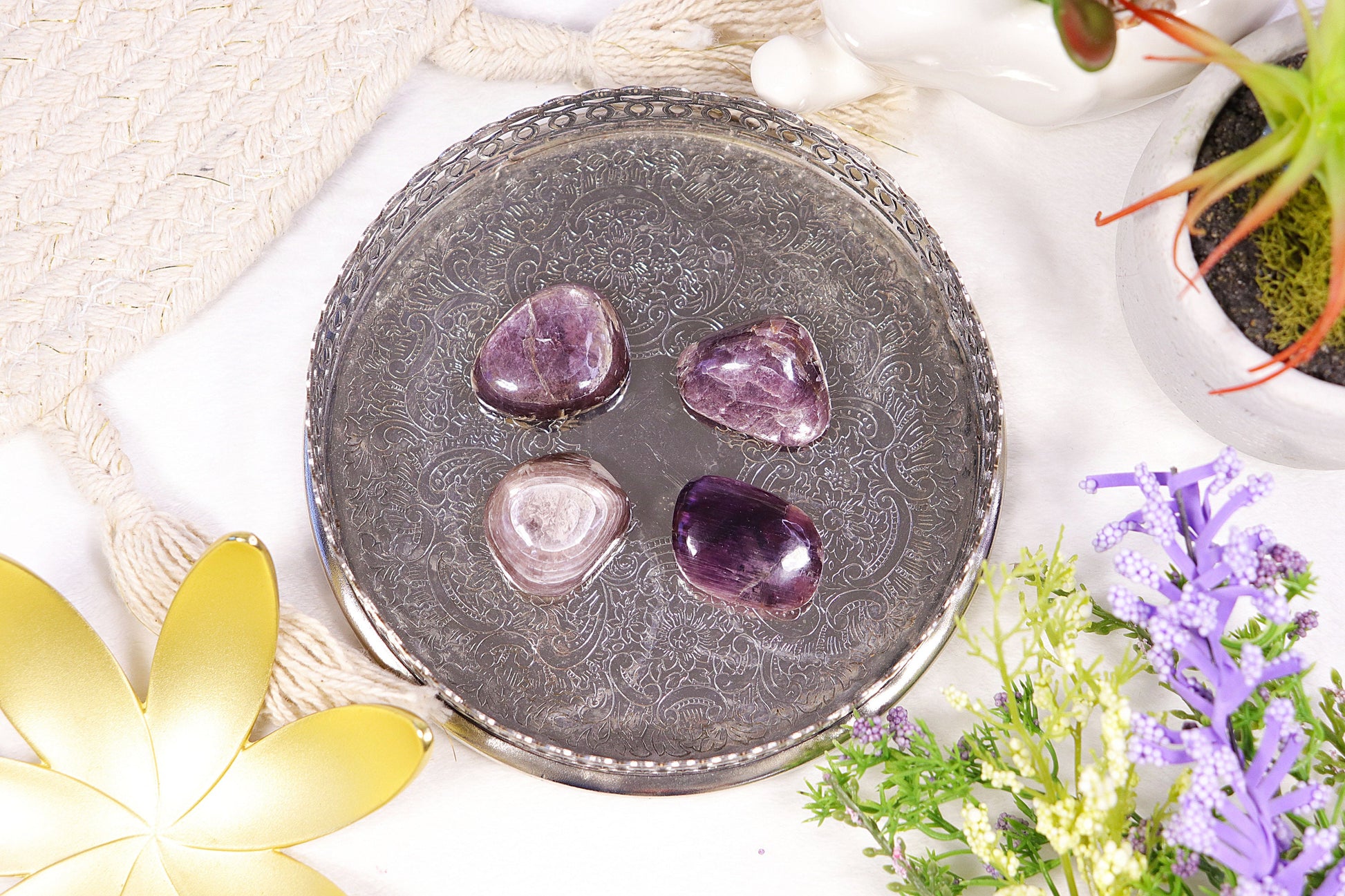 Gem Quality Lepidolite Polished Stones, Amazing Quality Rare Lepidolite Gem, Calming Crystal for Anxiety