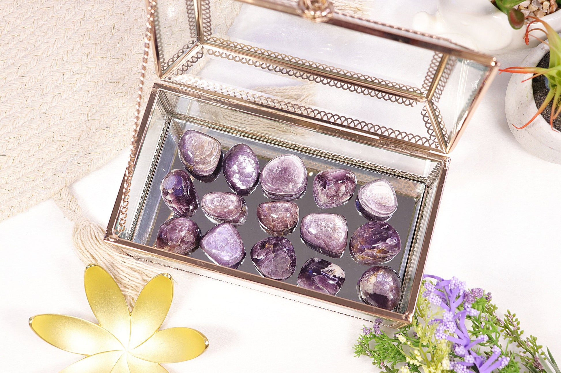 Gem Quality Lepidolite Polished Stones, Amazing Quality Rare Lepidolite Gem, Calming Crystal for Anxiety