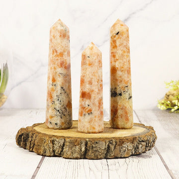 Sunstone Tower| Sunstone Gemstone | Crystal Décor Tower