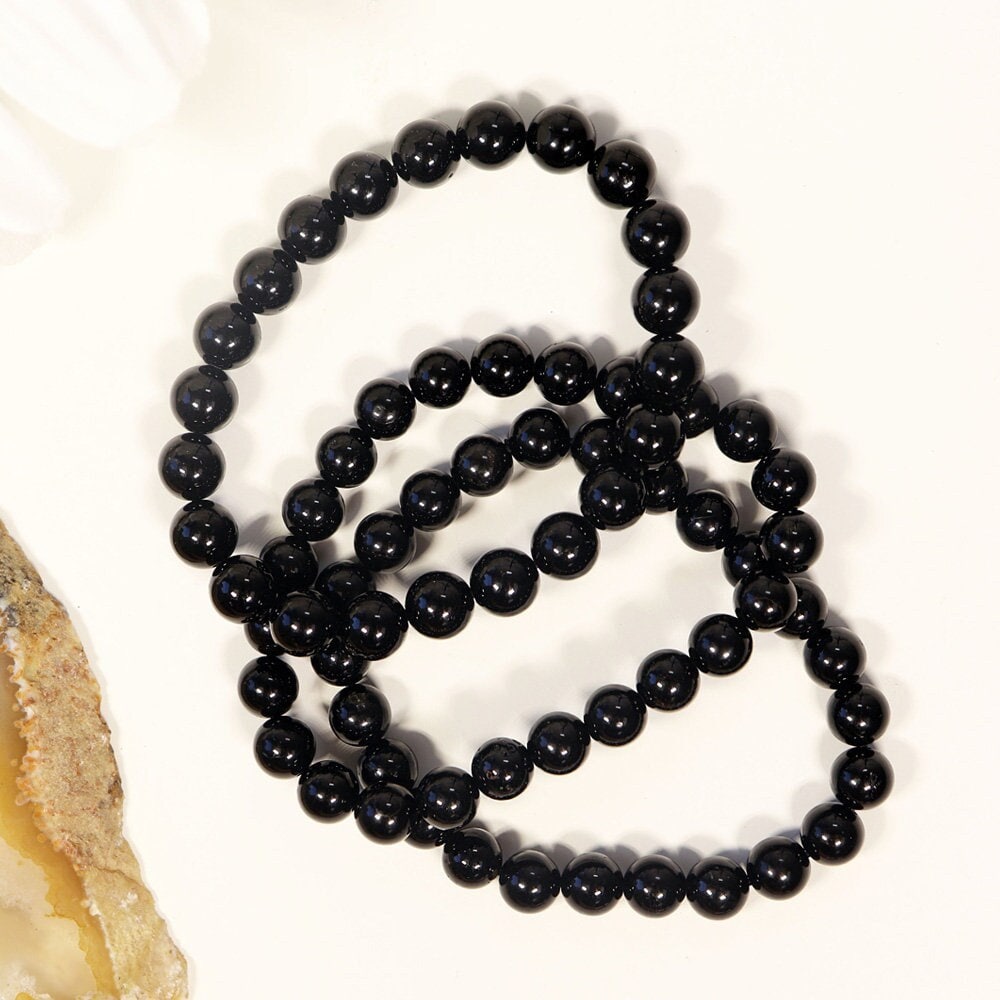 Grade A Genuine Black Tourmaline, Gemstone Jewelry, Protection & Grounding Crystal