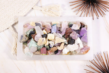 Crystal Confetti Mix, Wholesale Lot 1 KG, Grounding Protection & Healing, Beginner Crystals, Natural Brazilian Raw Crystals, Garden Stones