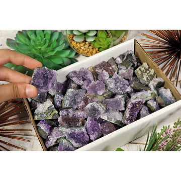 Amethyst Mini Clusters Flat