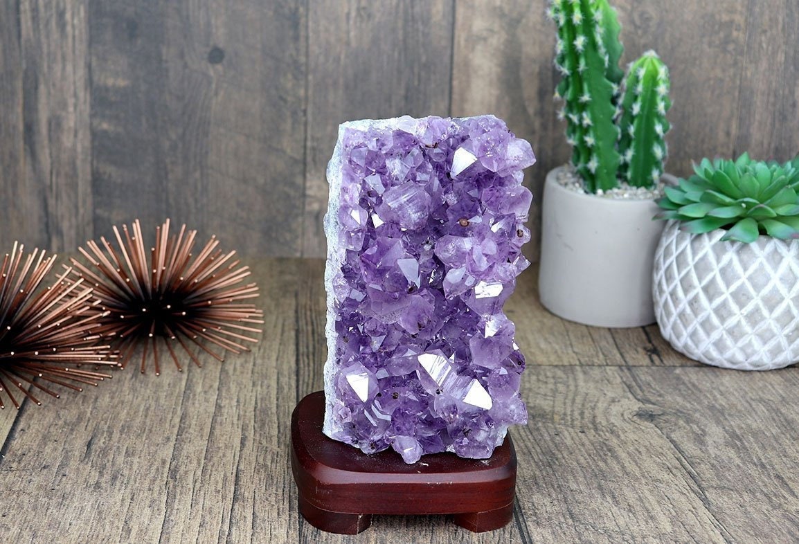 Amethyst Lamp, Crystal Lamp, Relax & Destress, Purple Amethyst