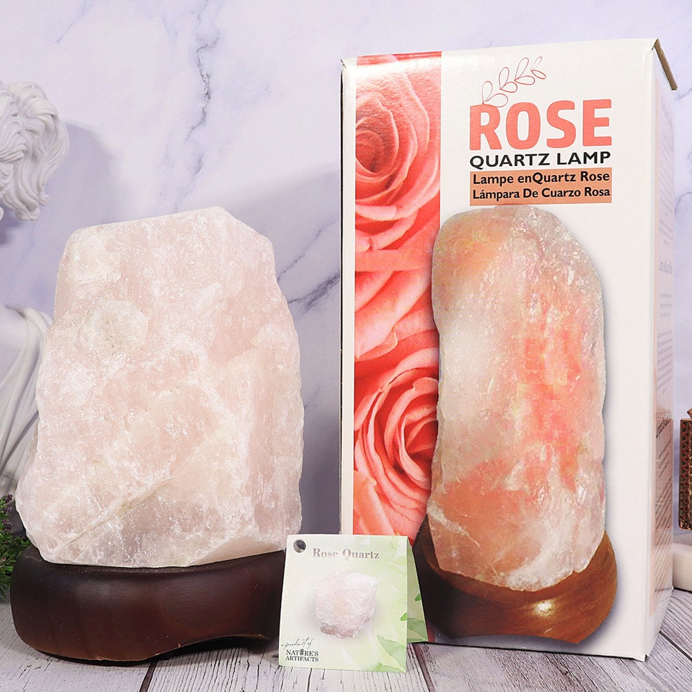 Rose Quartz Lamp, Natural Crystal Home Decor, Crystal Lamp, Heart Chakra, Perfect Valentine Gift