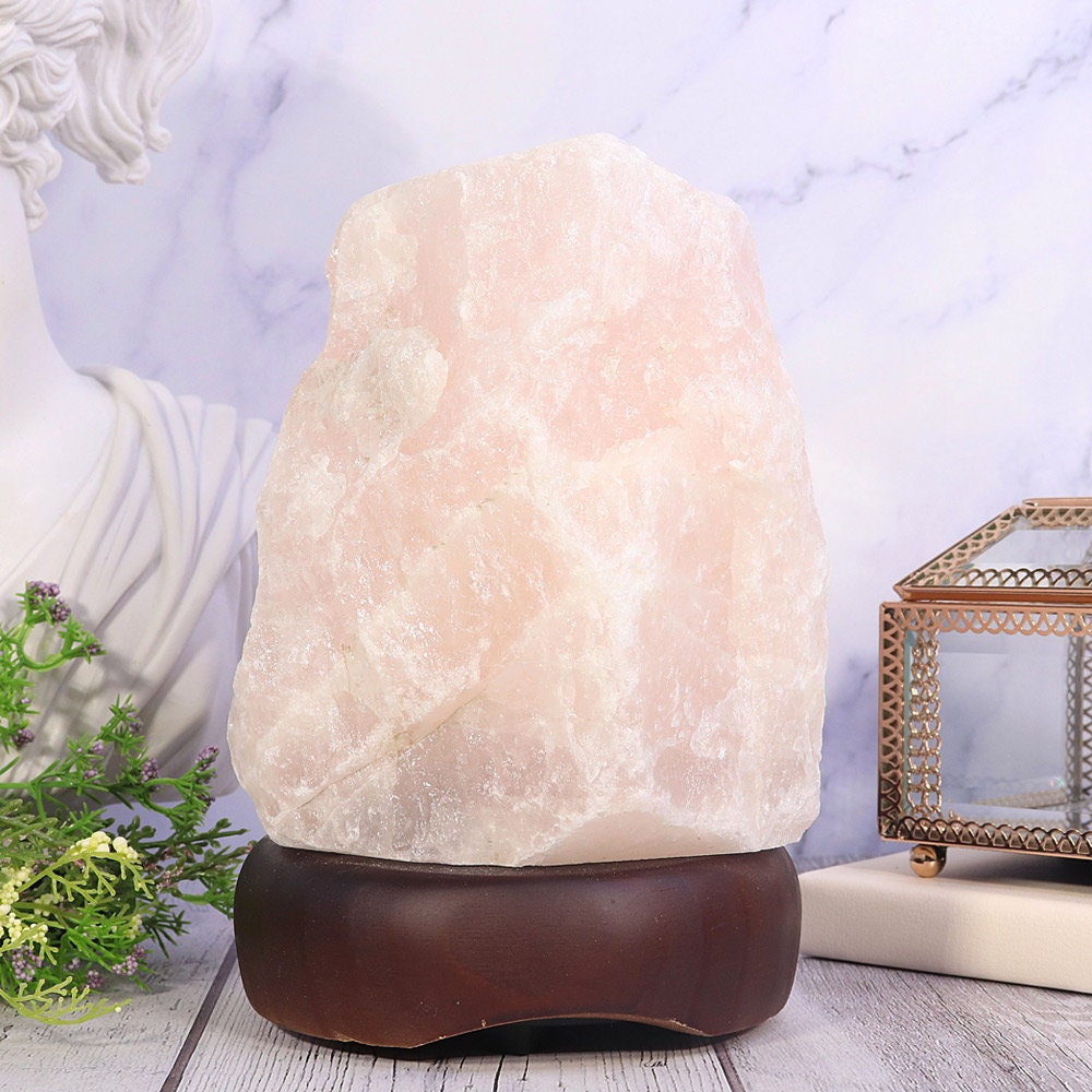 Rose Quartz Lamp, Natural Crystal Home Decor, Crystal Lamp, Heart Chakra, Perfect Valentine Gift